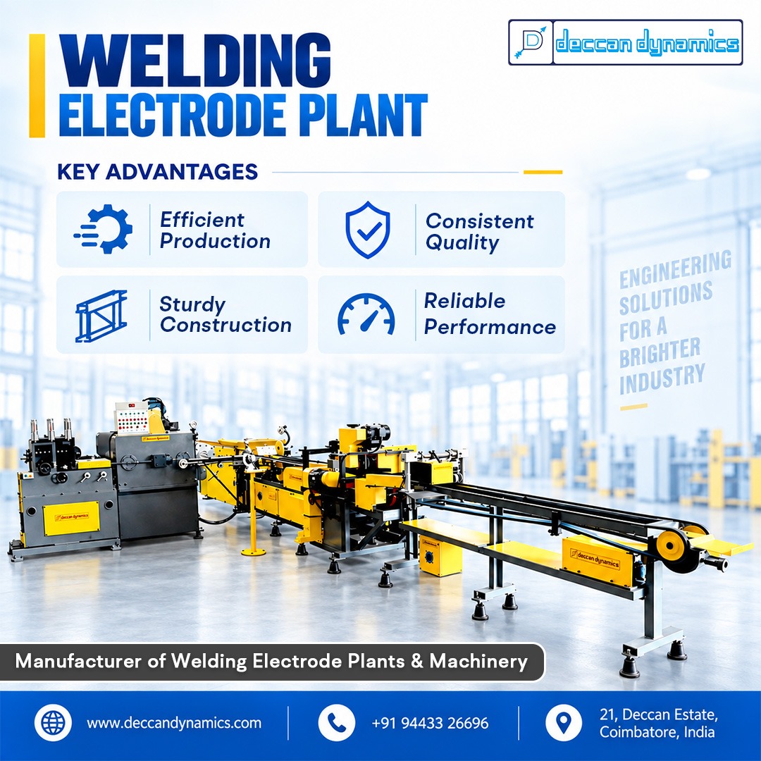 Welding Electrode Plant Manufacturers | Turnkey Plant Setup Welding Electrode Plant Manufacturers | Turnkey Plant Setup